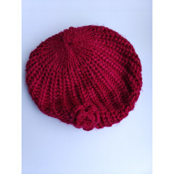 Gorro de lana rojo